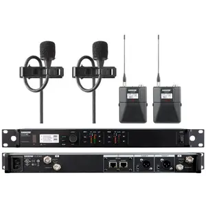 Shure ULXD14D/MX150 舒尔一拖二无线微型领夹式话筒 双通道无线微型领夹麦克风