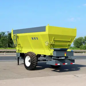 牵引式农用2立方撒粪车 大棚果园有机肥抛撒车