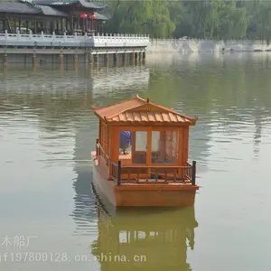 广泰玻璃钢画舫船 黑龙江林口景区画舫船 豪华观光旅游画舫船