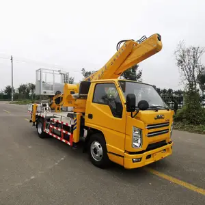 国六蓝牌江铃23米直臂高空作业车载人登高车