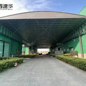 广东江门 户外防雨伸缩式遮阳棚电动移动推拉蓬折叠简易停车棚