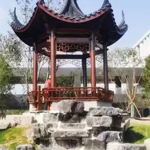 成都实木凉亭_四角凉亭_六角亭子(2300*2300)防腐木