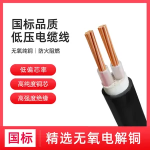 仁达电缆 国标电线 YJV 无氧铜芯 0.6/1KV 低压电力电缆 2*10平方
