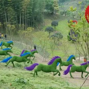 民乐县仿真植物绿雕 绿雕景观新闻 轩轩景观