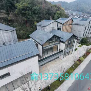 铝镁锰合金板厂家供应 深灰色0.8mm 25-430咬合金属屋面氟碳烤漆