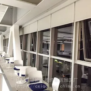 长沙市办公窗帘 0731-88554480之办公卷帘:卷帘面料分全遮光、半遮光、普通遮光、阳光卷