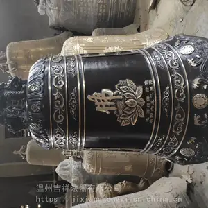 批量供应大型仿古喇叭钟_公墓铸铁喇叭钟