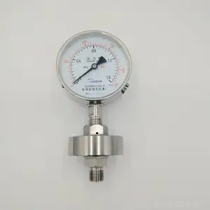 不锈钢隔膜压力表YMF-100B法兰连接 螺纹连接防腐隔离