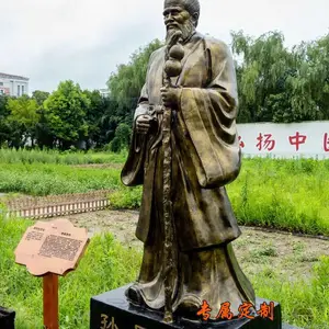 ***名医李时珍张仲景孙思邈华佗扁鹊雕像中医文化馆雕塑摆件定制