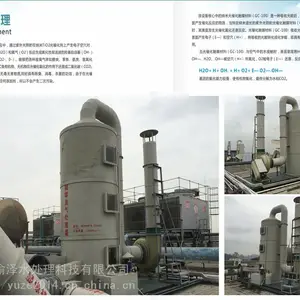 广东PP喷淋塔工业废气处理设备vocs化工喷漆烟气除臭成套环保设备
