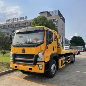 8吨板清障车生产厂家 楚胜制造 8吨板车尺寸 8吨板清障车型号 重汽豪沃8吨板