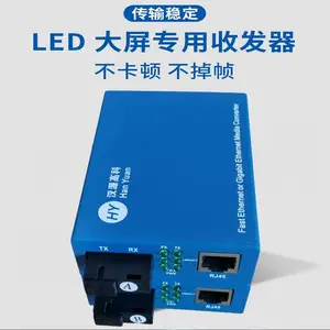 汉源高科供应***巨彩LED控制系统光纤收发器兼容主流控制系统卡