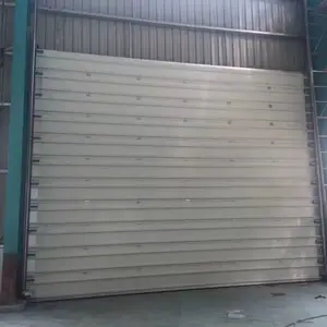 jyx 吉运祥 聚氨酯发泡板门 遥控车库门 电动遥控感应垂直提升门 工业保温防盗门