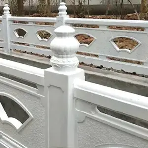 园艺水泥仿石围栏 景观园林混泥土防撞栏 钢筋混凝土防护栏成品