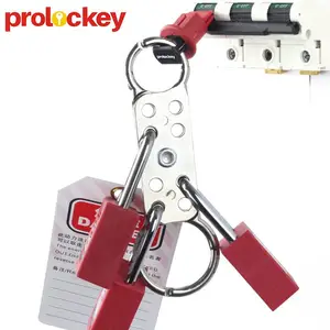 PROLOCKEY/洛科 防爆工业安全八联搭扣锁具防火花铝制双头搭扣锁 DAH01