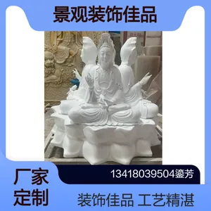 玻璃钢四面观音雕像:工艺精湛的宗教工艺品 室内外景观装饰佳品