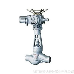 特殊镍基合金阀门J41H、J41Y电动气动法兰连接焊接截止阀批发