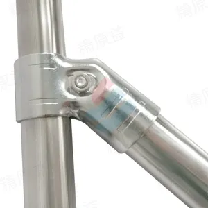 供应镀铬金属线棒接头精益管复合管接头精益管线棒货架连接件配件