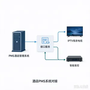酒店 PMS 系统对接服务 酒店管理系统接口开发 IPTV 智能客控联调