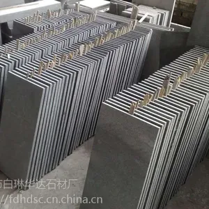 专业生产黑色福鼎黑150×600×30火烧规格板,承接进出口石材订单