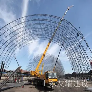 钢结构工程 厂房车间 操场网架 承载力强 安装便捷 工期短