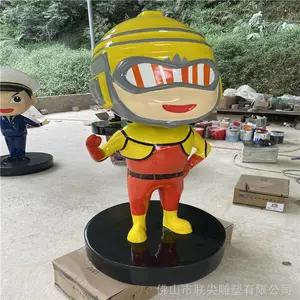 动漫卡通人物雕塑 玻璃钢雕塑报价 室内景观雕塑摆件