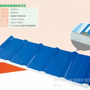 供应PVC防腐隔热夹芯瓦