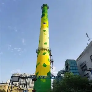 金昌烟囱粉刷公司 本地尿素造粒塔彩绘 春水湍湍
