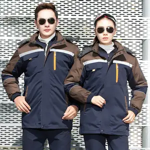 低温环境工作棉服中长款加厚棉衣冬季防寒保暖工作服寒冬户外工装