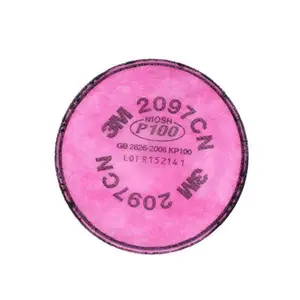3M 2097CN P100活性炭防有机蒸气防异味防颗粒物过滤棉 2片/包
