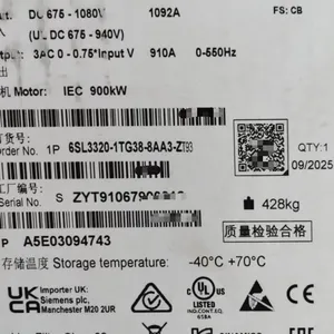 西门子 6SL3320-1TG38-8AA3 单电机模块 全新原装