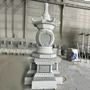 寺庙***青石舍利塔 户外大型石雕佛塔经幢 仿古七层石塔