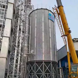 锥底钢板仓 粮食钢板仓 平底仓 出粮方便使用寿命长 粮食输送机