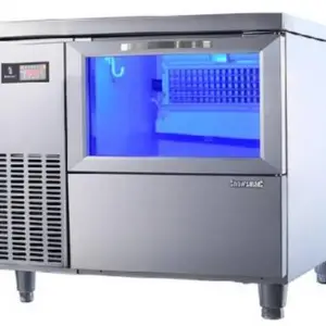 雪人商用制冰机 BTM-120工作台式制冰机 蓝光方冰制冰机