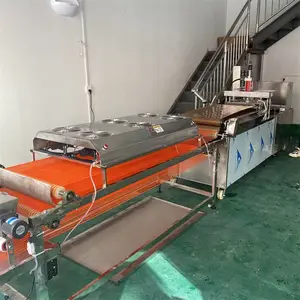 全自动焦饼机 多功能烙馍机 万年红机械 数控烤鸭饼机器