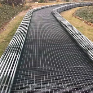 园林水沟盖板 防滑踏步板 钢结构厂房钢格栅板