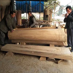 柳州香樟木土葬棺材老人葬礼传统中式棺木死人寿材寿方恐怖