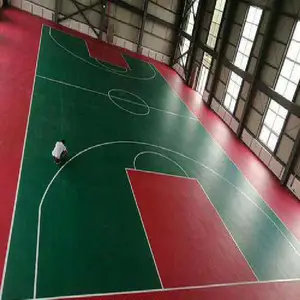济南篮球场运动羽毛球场塑胶羽毛球场地胶pvc室内运动场加厚耐磨层全国可发货