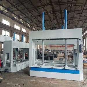 复合门冷压机应用于保温板压合使用 生态门贴面压板机