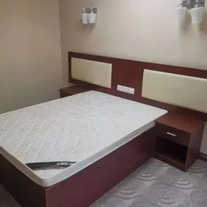 宾馆床酒店家具 旅馆大床 民宿双人床 工厂批发 高低床