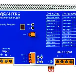 德国Camtec CPS-EC480 (R2) 480W高精度 DIN 导轨式直流整流电源/电池充电器