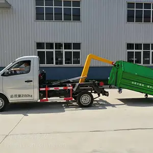 二手国五蓝牌钩臂垃圾车 99新勾臂车 库存车辆低价处理
