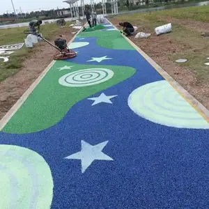景区主题地面墙绘3D画农场产品大道彩绘地面绘画