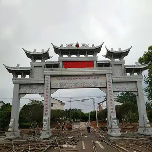 石牌坊厂家分享 石雕牌坊价格受石材雕刻工艺影响大 免费设计