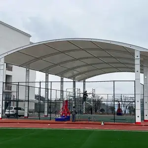 膜结构球场室外安装篮球场雨棚运动场安装室外活动大棚遮雨遮阳