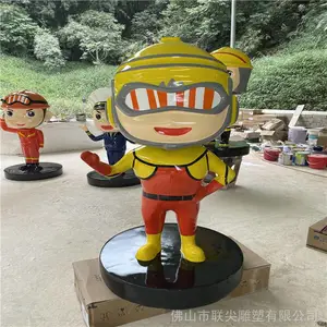 动漫卡通人物雕塑 玻璃钢雕塑报价 室内景观雕塑摆件