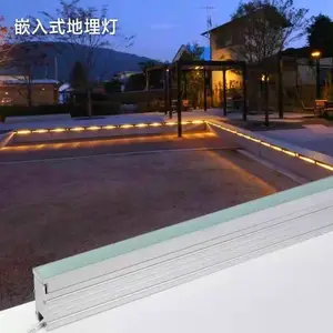 千易led线性灯嵌入式暗装条形线形灯带广场地面亮化暖黄光