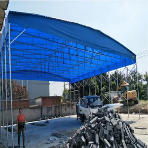 布多色定制 安装简便 广州越秀 收购站养殖场 大型雨蓬搭建 XYYX-15