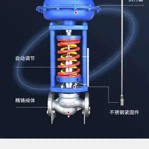 ZZYP-16B DN80不锈钢自力式减压阀 高压氮气自力式调节阀