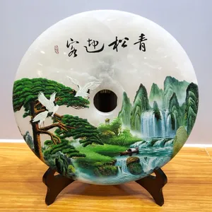 焕环祥玉器工艺品装饰品贺礼周年纪念礼品鸿运当头平安玉扣定制